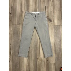 Polo Ralph Lauren Pants Mens 34x30 Gray Chino Stretch Straight Fit Pony Preppy